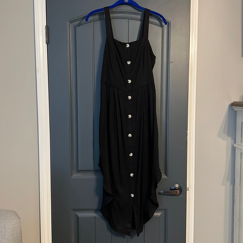 Midi Linen-Style Dress